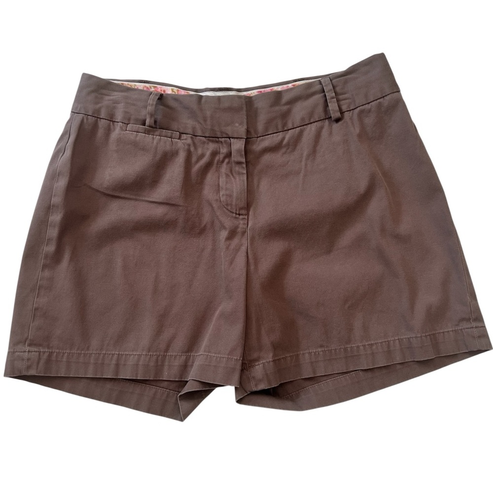 Talbots Brown Cotton Shorts Size 4P